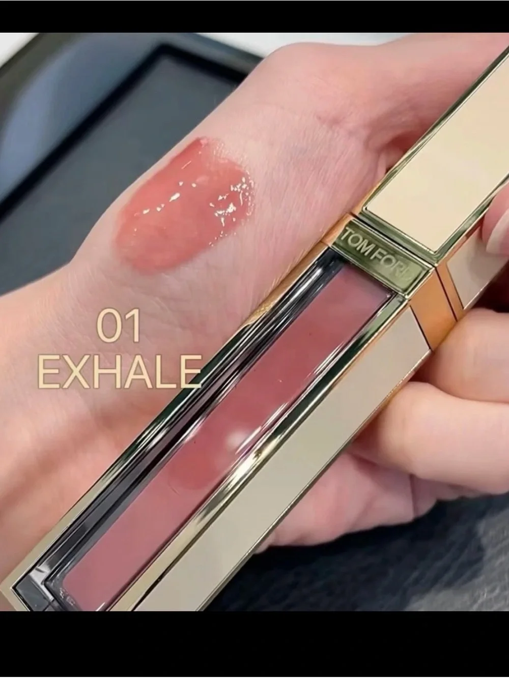 Tom Ford Lip Gloss Luxe (01 Exhale) Limited Edition 5.5 ml/.19 oz Full Size NIB